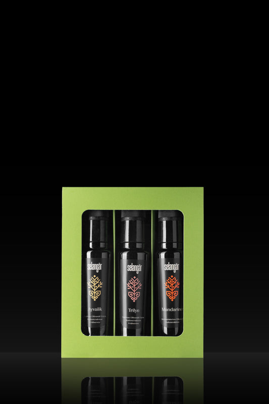 selangār 3er Genuss-Set – Olivenöle, Melasse & Essige im Einklang (3x100ML)