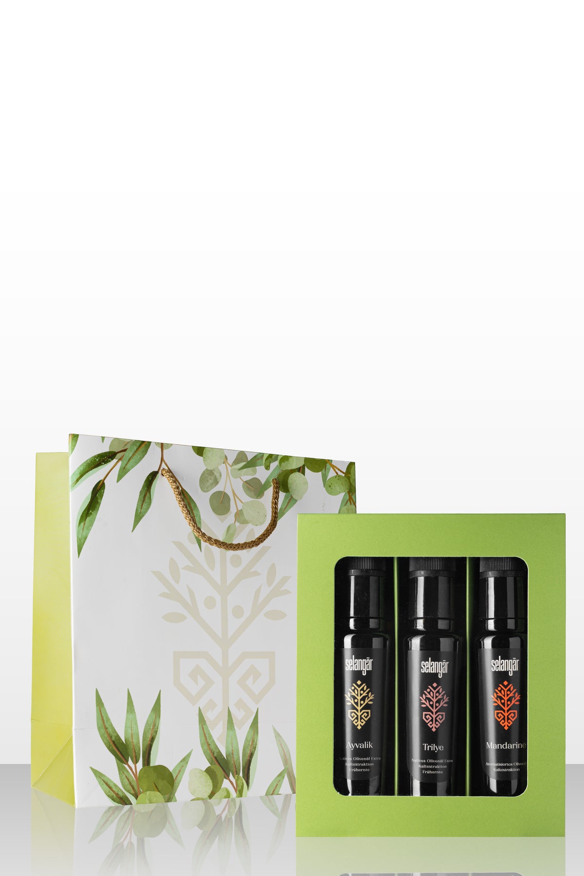 selangār 3er Genuss-Set – Olivenöle, Melasse & Essige im Einklang (3x100ML)