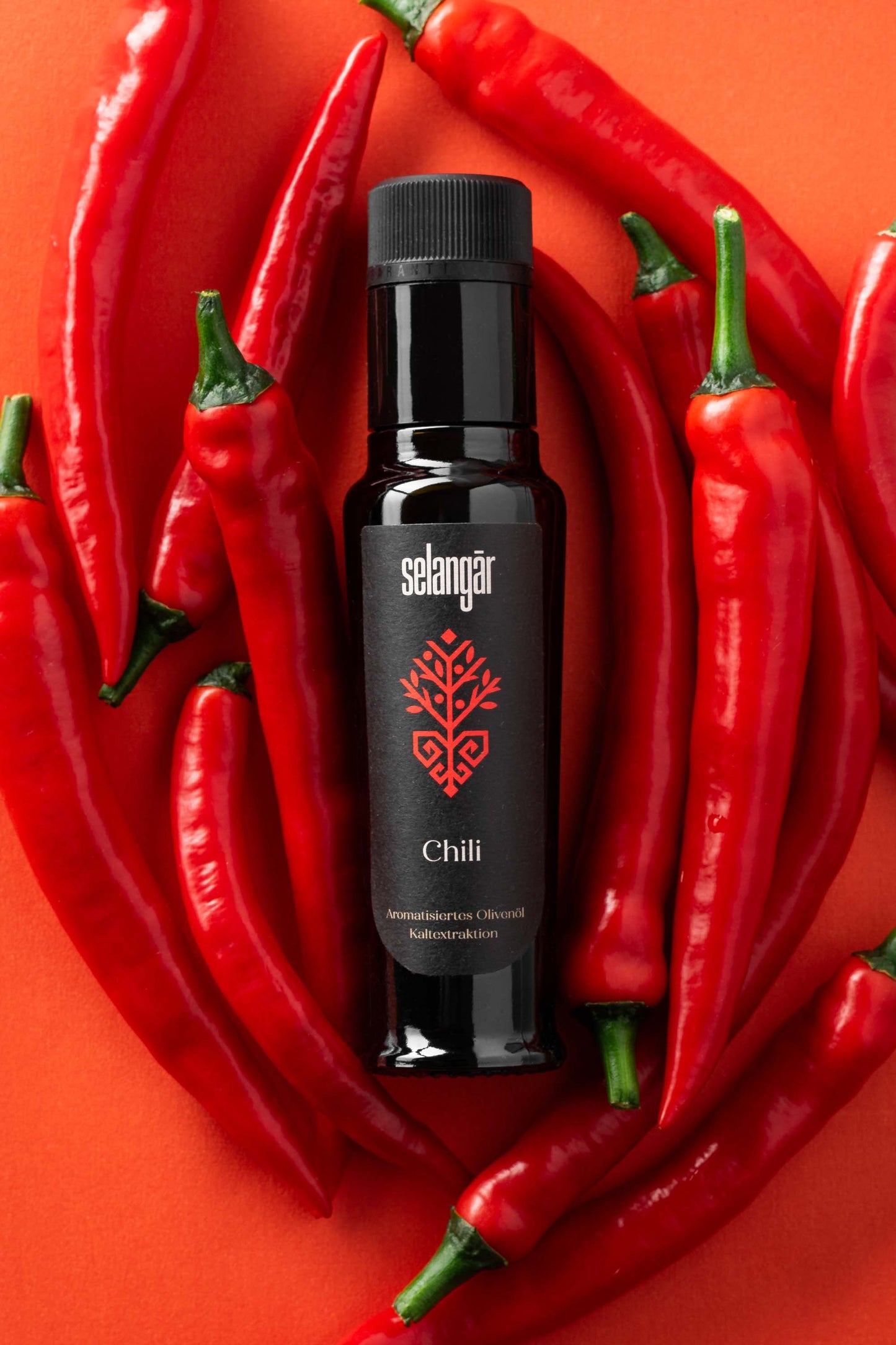 selangār - Aromatisiertes Olivenöl: Chili (100ML)