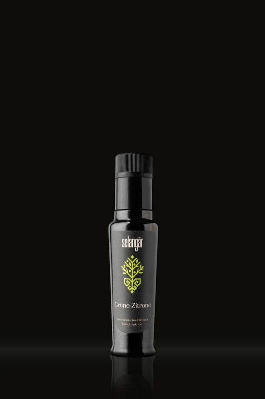 selangār - Aromatisiertes Olivenöl: grüne Zitrone (100ML)