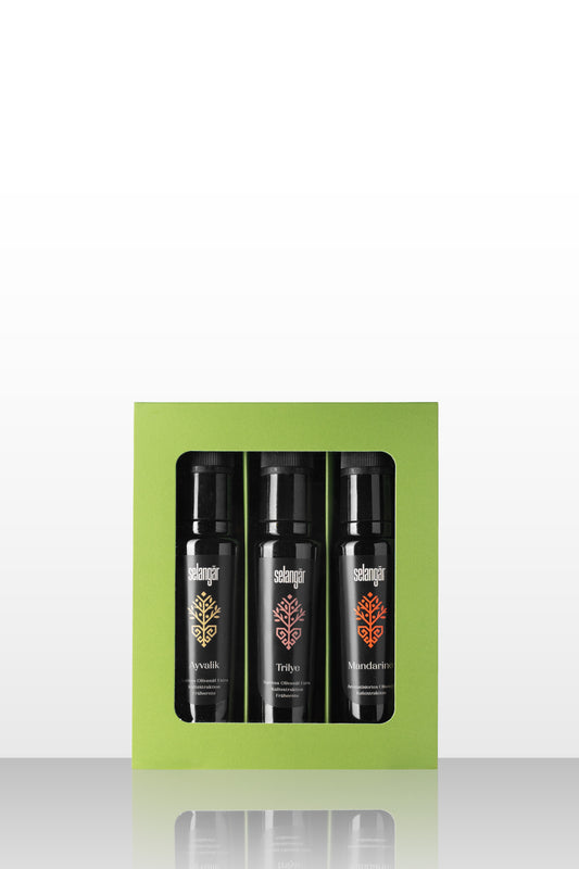 selangār 3er Genuss-Set – Olivenöle, Melasse & Essige im Einklang (3x100ML)